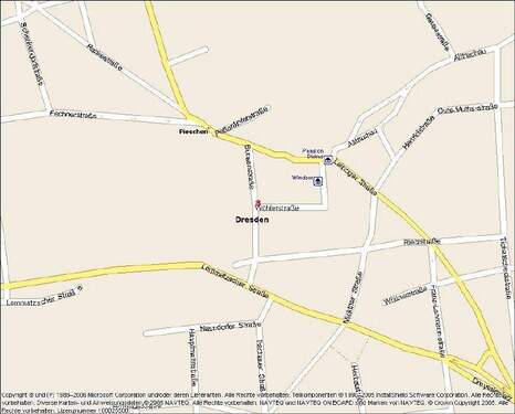 Kartenausschnitt - 2 Zimmer Etagenwohnung zur Miete in Dresden