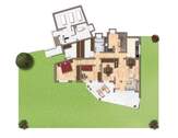 Grundriss-Skizze Garten-Unter-Geschoss - 