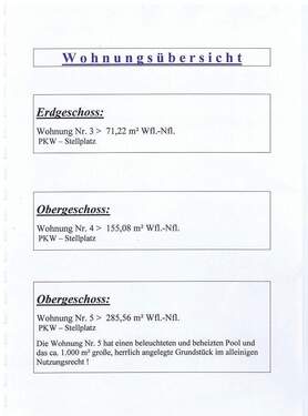 3 Wohnungen stehen zum Verkauf - 