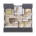 Flair 134 - Grundriss Dachgeschoss Vorlage 1 - 