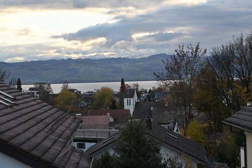 Aussicht Balkon - 2 Zimmer Etagenwohnung zum Kaufen in Wasserburg (Bodensee)