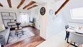 Wohnzimmer/Esszimmer - 3 Zimmer Etagenwohnung zur Miete in Pforzheim