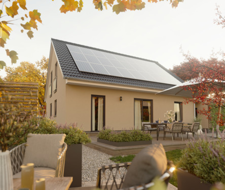 Gartenansicht - Ein Haus, das überzeugt – funktional und ruhig: unkompliziert, energetisch sicher & bezahlbar