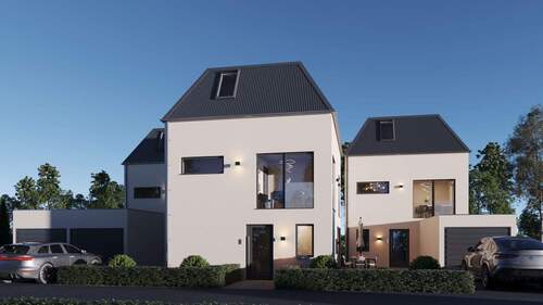 Visualisierung Straßenansicht - Nachhaltig bauen in begehrter Lage bei Starnberg