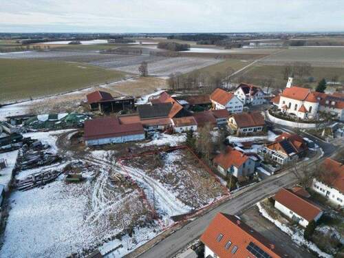 Luftaufnahme I - FLEXIBEL BEBAUBAR! BAUGRUNDSTÜCK in gemütlicher Dorflage! Penzing-OT Ramsach LL nähe GeltendorfS4