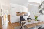 Essbereich/Küche - Terrassenwohnung mit 65,70 m&sup2; in Hamburg zum Kaufen