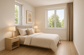 Schlafzimmer / Visualisierung - 2 Zimmer Etagenwohnung in Uffing am Staffelsee