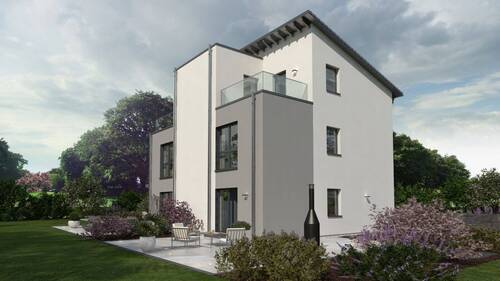 Ansicht Garten - Doppelhaushälfte mit 162,30 m&sup2; in Obertshausen zum Kaufen