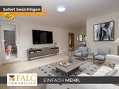 Wohnzimmer (virtuell möbliert) - Viel Raum für den Alltag - ideal für Familien mit Anspruch an Platz und Struktur