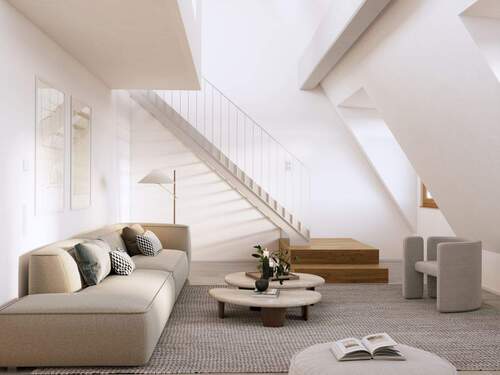 Wohnbereich. - NeubauErstbezug. Exklusive Dachterrassen-Wohnung mit Weitblick.