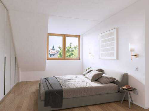 Master-Schlafzimmer. - Etagenwohnung mit 107,00 m² in München zur Miete
