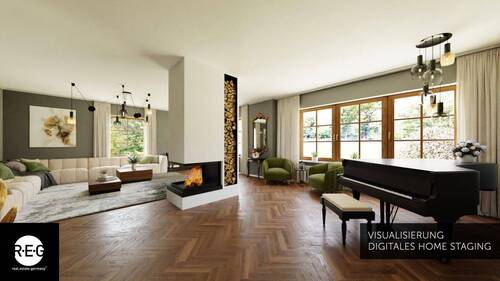 Kaminzimmer - Visualisierung - 