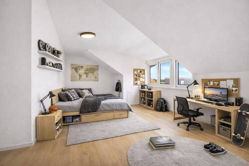 Schlafzimmer 2 DG visualisiert - 