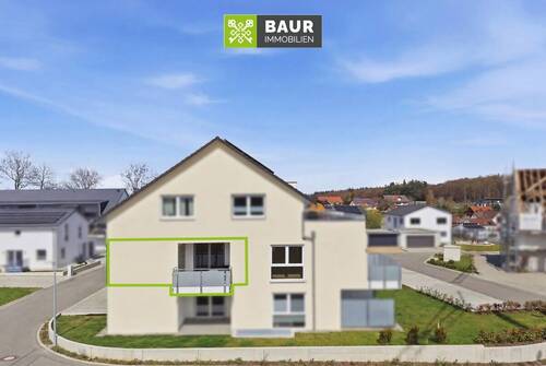 Luftaufnahme - 2 Zimmer Etagenwohnung in Schemmerhofen