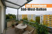 mit sonnigem Süd-West-Balkon - Renovierte 3-Zimmer-Wohnung im Dachgeschoss mit sonnigem Süd-West-Balkon!