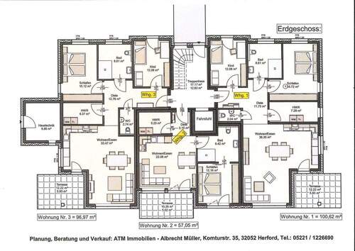 Bild 3 - Etagenwohnung mit 97,00 m&sup2; in Hiddenhausen zum Kaufen