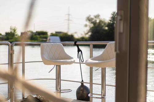 Blick vom Hinterdeck - 