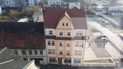 Drohnenansicht (4) - 2 Zimmer Mehrfamilienhaus, Wohnhaus zum Kaufen in Zeitz