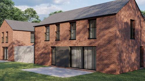 Bsp. Grafik - 4 hochwertige Neubau-EFH in traumhaft gru?ner Grenzlage Deutschland-Belgien