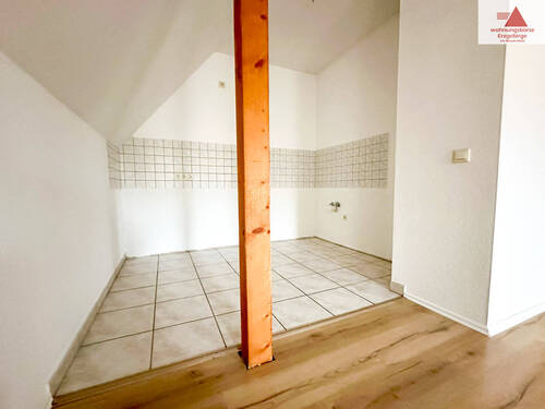 offene Küche - 3 Zimmer Etagenwohnung zur Miete in Borstendorf