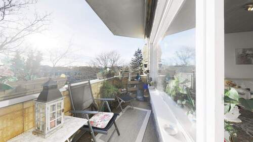 Terasse - Etagenwohnung mit 74,00 m&sup2; in Berlin / Mariendorf zum Kaufen