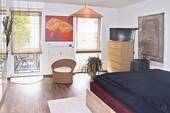 Schlafzimmer mit Balkon - 