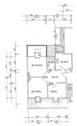 Grundriss der Wohnung bemaßt - 