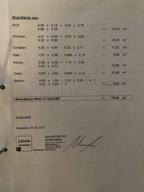 Wohnflächenberechnung - 