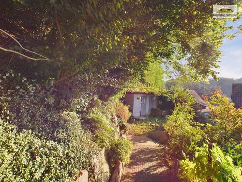 Gartenhütte mit kleinem Gartenanteil - 
