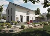 LH 142 Modern - Gartenansicht - Romantisches Flair und zeitlose Eleganz. Ihr Town & Country Haus in Großrudestedt!