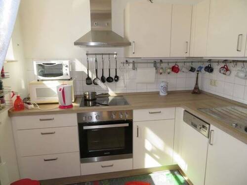 Küche mit Einbauküche - Etagenwohnung mit 46,00 m² in Leipzig zur Miete