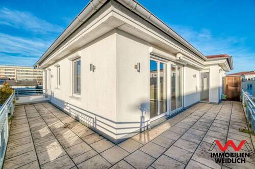 Sonnige und geräumige Dachterrasse - 