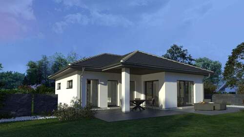 Ansicht Garten - Bungalow mit 118,00 m&sup2; in Ottweiler zum Kaufen