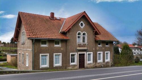 Straßenansicht - 9 Zimmer Einfamilienhaus zum Kaufen in Stolpen