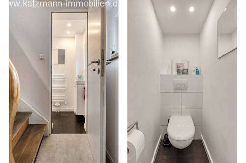 Modernes Gäste-WC - 