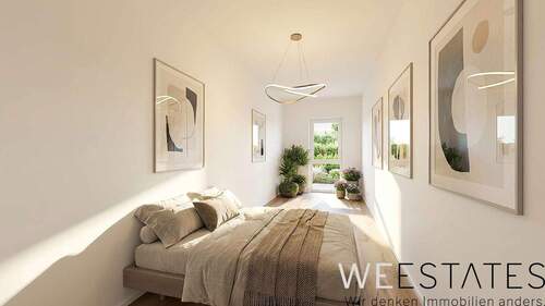 Kinder-oder Arbeitszimmer -Möblierungsbeispiel - 4 Zimmer Etagenwohnung zur Miete in Düsseldorf