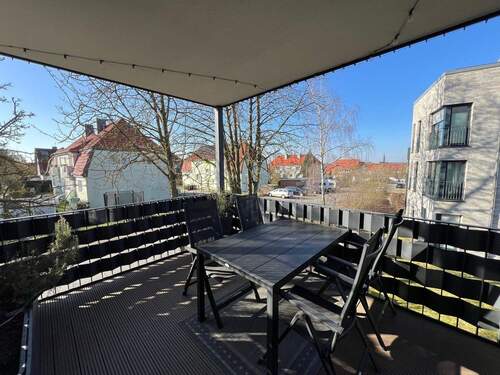 Blick vom Balkon - Etagenwohnung mit 95,30 m&sup2; in Lüneburg zum Kaufen