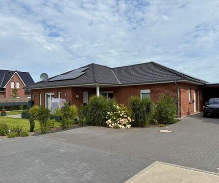 Referenzobjekt - Neubau-Bungalow in Schweiburg - Ruhiges Wohnen auf einer Ebene in Küstennähe!