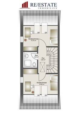 Zwei Schlafräume im Dachgeschoss - 