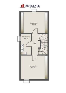 Kellergeschoss mit Hobby-/Waschbereich - 
