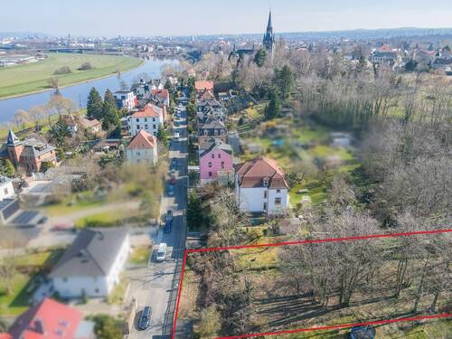 Titelbild - +++ Exklusives Grundstück in unmittelbarer Nähe zu Elbe und Zschoner Grund +++