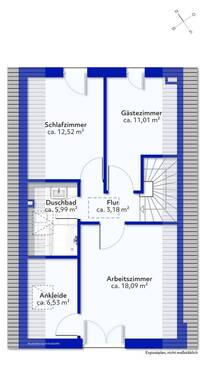 Darstellung Dachgeschoss - 