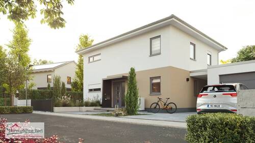 Straßenansicht - GRENZE LUXEMBURG: NEUBAU AUF EBENEM GRUNDSTÜCK IN WASSERLIESCH