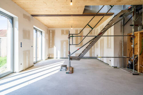 Wohnzimmer - Doppelhaushälfte mit 162,50 m&sup2; in Landsberg am Lech / Ellighofen zum Kaufen
