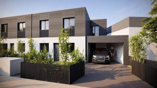 Straßenansicht Tag 2 - 7 Zimmer Reihenmittelhaus zum Kaufen in München