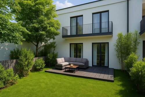 Garten / Terrasse - Reihenmittelhaus mit 170,00 m&sup2; in München zum Kaufen