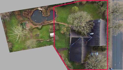 Vogelperspektive mit Flurstück - 