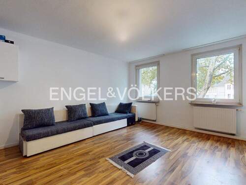 Wohnzimmer - 3 Zimmer Etagenwohnung zum Kaufen in Krefeld