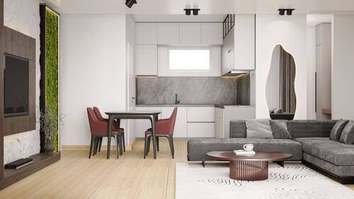 Einrichtungsbeispiel Küche + Essbereich - 3 Zimmer Etagenwohnung in Volkach