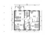 Grundriss - 3 Zimmer Etagenwohnung zur Miete in Schwerin